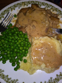 A picture of Smothered Pork Chops Comfy Food.