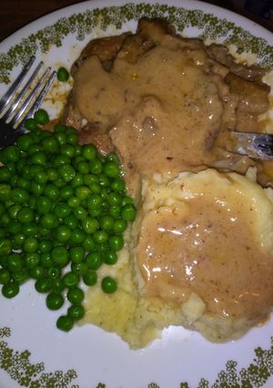 A picture of Smothered Pork Chops Comfy Food.