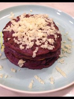 Foto resep Taro pancake (pancake ubi ungu)