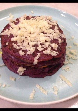 Foto resep Taro pancake (pancake ubi ungu)