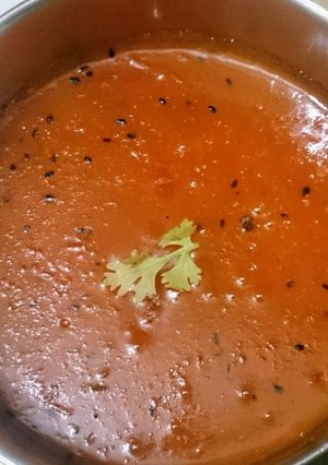 A picture of Khatti Meethi tomato chutney.