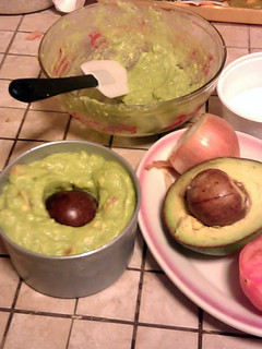 A picture of Best and Easy Guacamole Dip - Step by Step with illustrations; b.