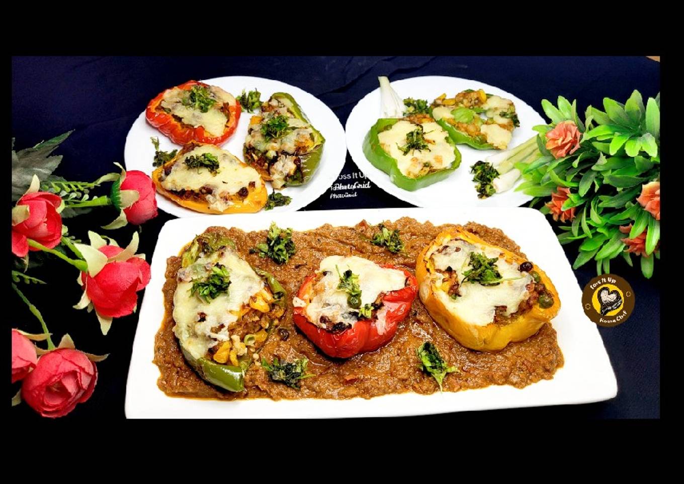 Stuffed with vegetables in chili sauce