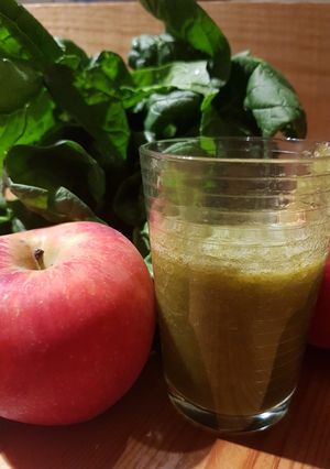 Une photo de Soupe pomme épinards