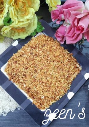 A picture of Oven Roasted Masala Cooked Rice.