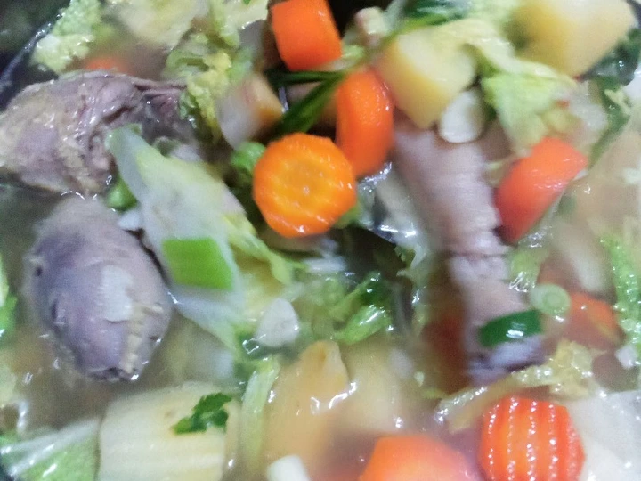 Langkah Gampang Membuat Resep Sup sayur kepala ceker ayam yang  Bikin Ketagihan Anti Ribet, Bisa Manjain Lidah