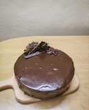 Healthy chocolate mousse cake