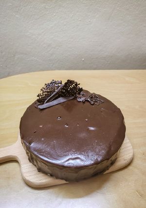 Hình của món Healthy chocolate mousse cake.