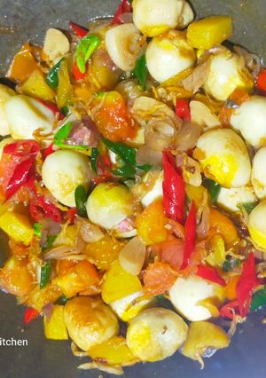 Foto resep Oseng Telur Puyuh Teri