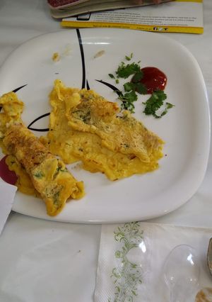 A picture of Eggless Omelet.