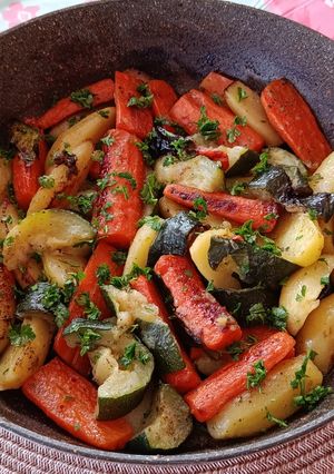 Serpenyős zöldségköret recept fotója