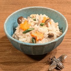 A picture of ★Rice cooked with chia seeds and vegetables★.