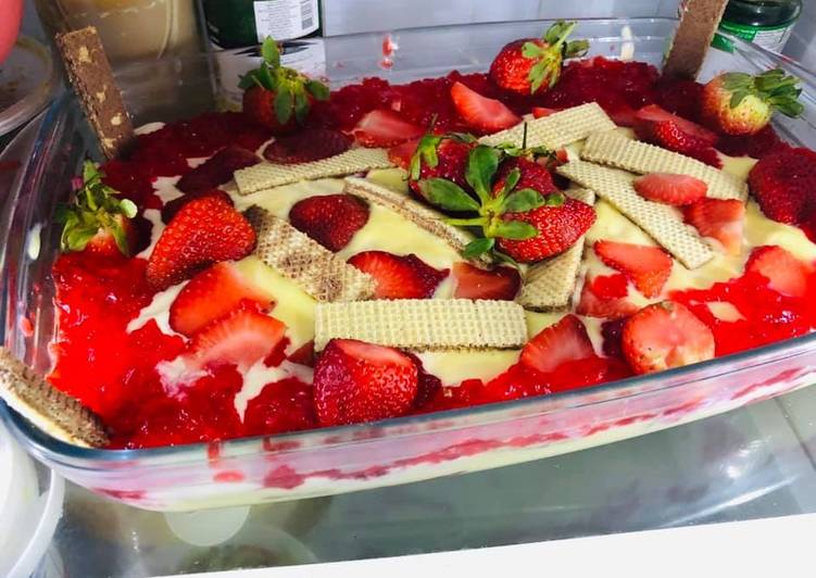 Simple Way to Make Perfect Strawberry delight