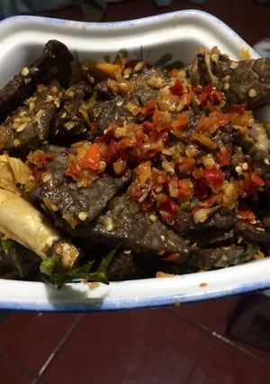 Foto resep Oseng Paru Pedas