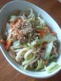 Easy Stir-Fried Udon with BBQ Sauce