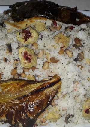 عکسی از دستور لوبیا پلو (چشم بلبلی)