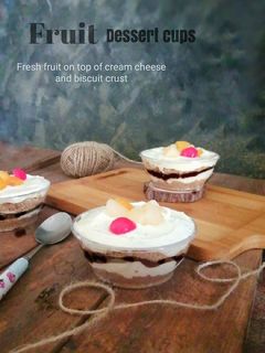 صورة لوصفة حلى الكاسات بالفواكه