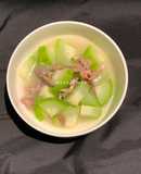 Canh bí đao (bí xanh) nấu lòng mề gà