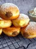 DONAT/BOMBOLONI EMPUUK ISI VANILA & COKLAT CREAM CUSTARD