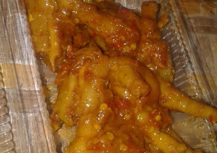 Ceker sengkleh mercon pedas