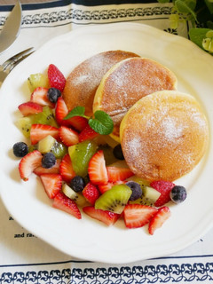 電烤盤「舒芙蕾鬆餅」美味的蓬鬆感❤ 的食譜成品照片