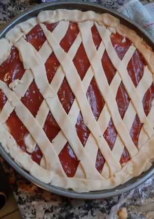 Una foto de Pastafrola de membrillo
