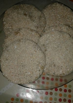 Una foto de Milanesa de soja con semillas y cúrcuma