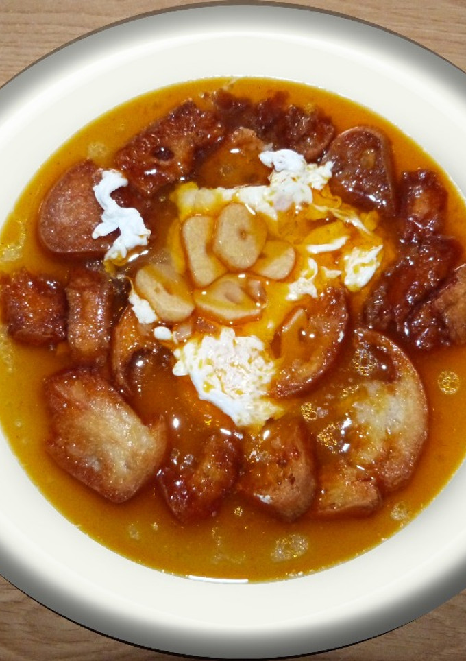 Una foto de Sopa de ajo