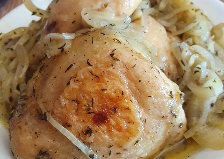 Roasted lemon chicken