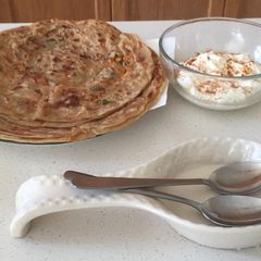 Muli kay prathay dahi kay sath A picture of Muli kay prathay dahi kay sath.