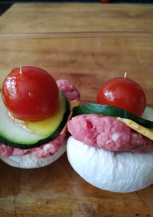 Una foto de Champiñones rellenos