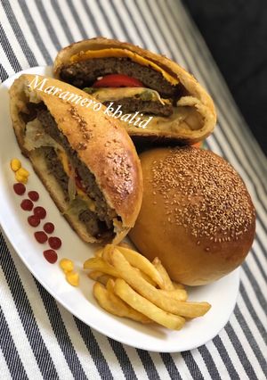صورة لوصفة برجر في الفرن 🍔