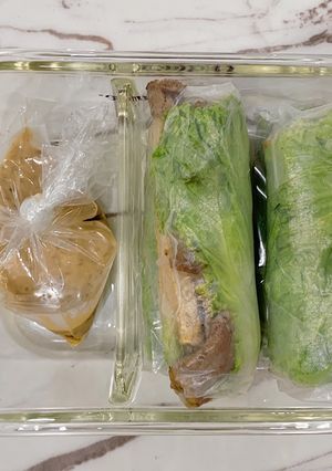 A picture of Lunch Box: Eat Clean-Style Gỏi Cuốn (Vietnamese Fresh Spring Rolls).