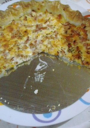 Una foto de Tarta de jamón y queso