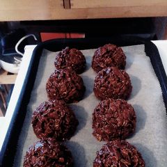 A picture of Chocolate cracknell cakes.