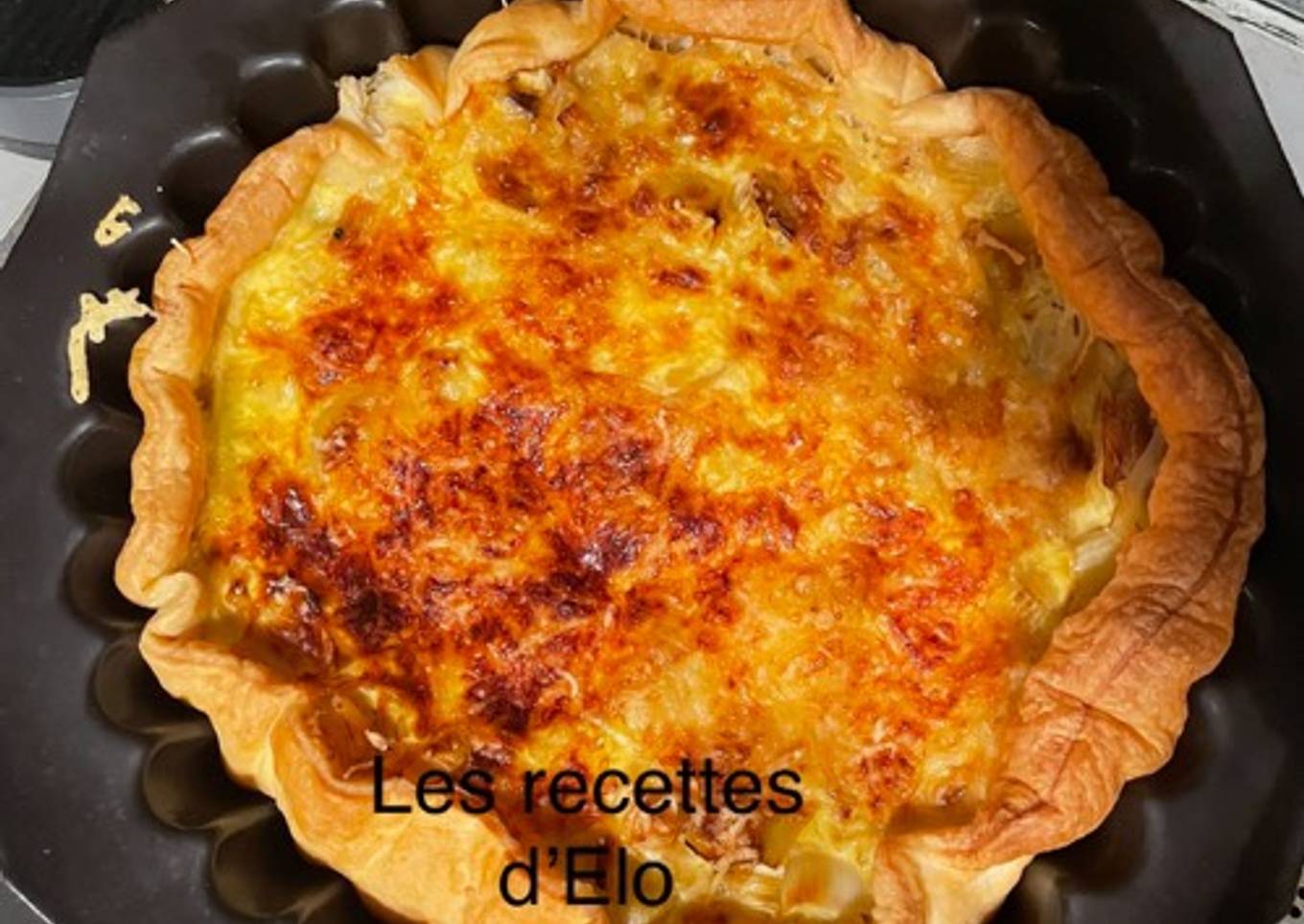Quiche poireaux / comté