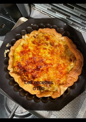 Une photo de Quiche poireaux / comté