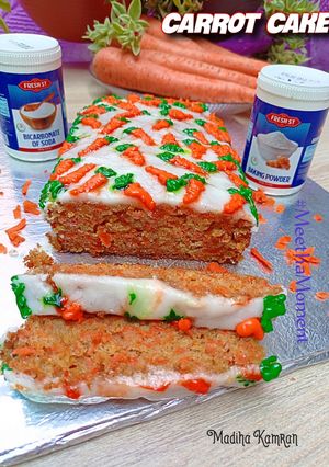 A picture of CARROT CAKE😋.