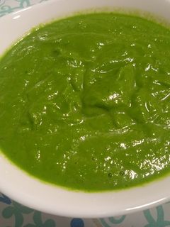 Una foto de Gazpacho de pepinos y espinaca en Thermomix TM21