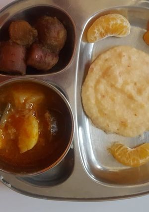 A picture of Vrat thali.
