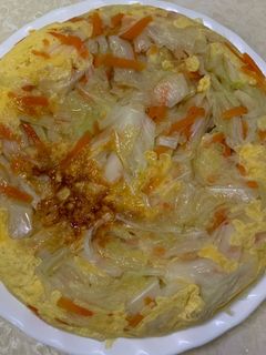 高麗菜烘蛋 的食譜成品照片