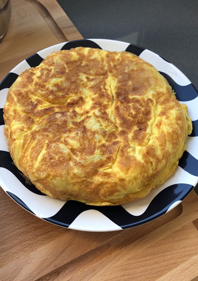 Una foto de Tortilla de patatas en microondas