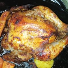 A picture of Juicy roasted chicken.