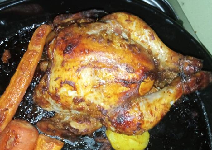 Juicy roasted chicken