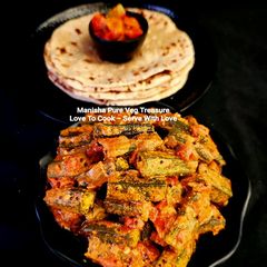 A picture of Dahi Bhindi Masala.
