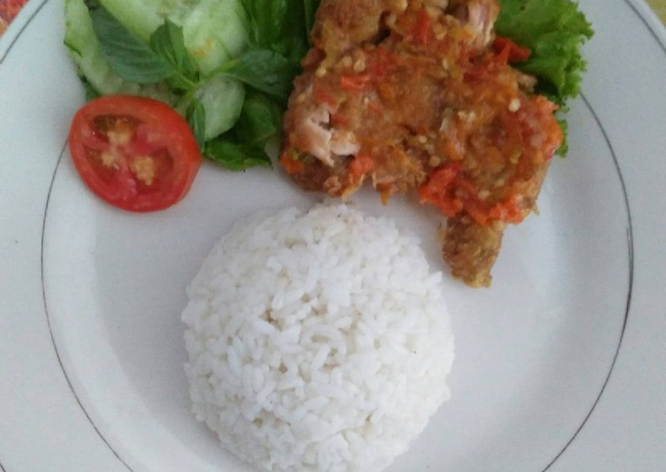 Ayam geprek endes😁