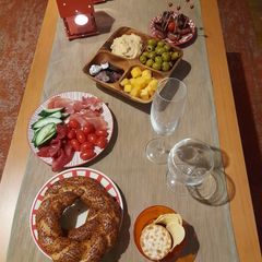 A picture of Not realy a recipy 😉. But this is my Newyears meal.