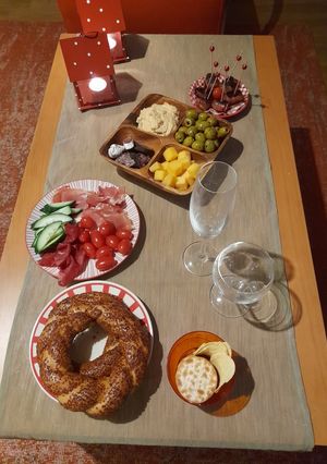 A picture of Not realy a recipy 😉. But this is my Newyears meal.