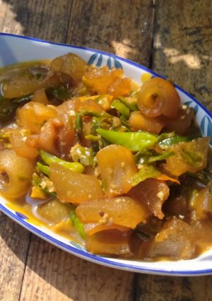 Foto resep Oseng Kikil Lombok Ijo