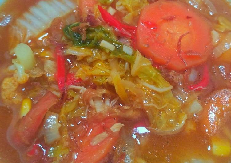 Resep Capcay kuah saus tiram yang Enak